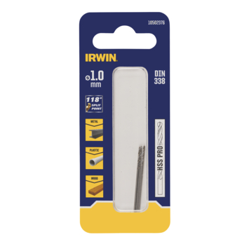 Irwin metaalboor HSS PRO 1 mm 3 stuks