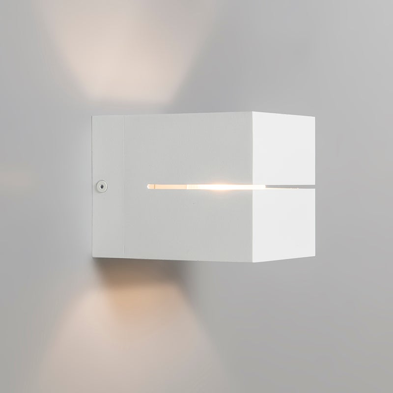 Moderne wandlamp, wit, 9,7 cm – Transfer Groove