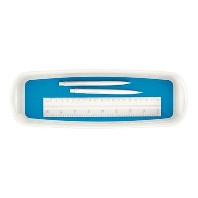 Leitz MyBox - Boîte de rangement format long - blanc/bleu