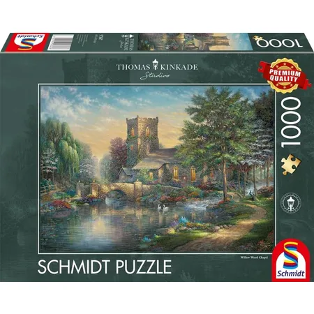 Schmidt Spiele Puzzle - Willow Wood Chapel, 1000 Teile