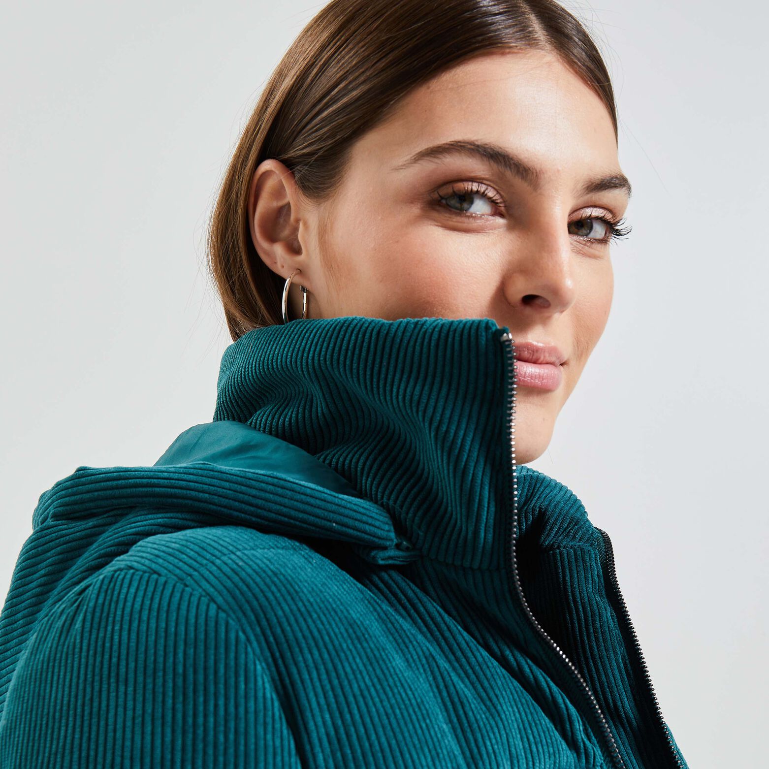 Doudoune velours femme