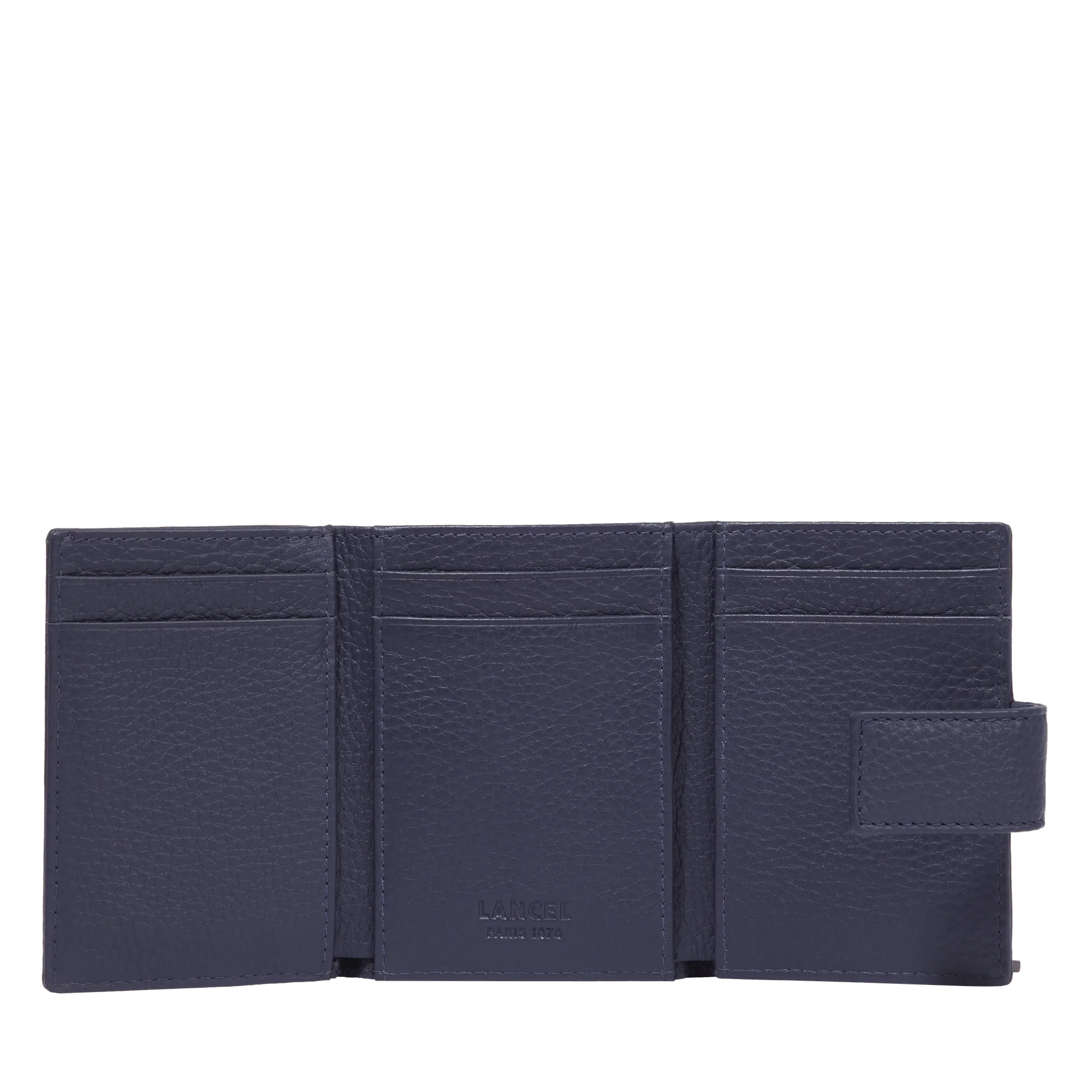 Compact coin/CC wallet Come de Lancel-Bleu Marine