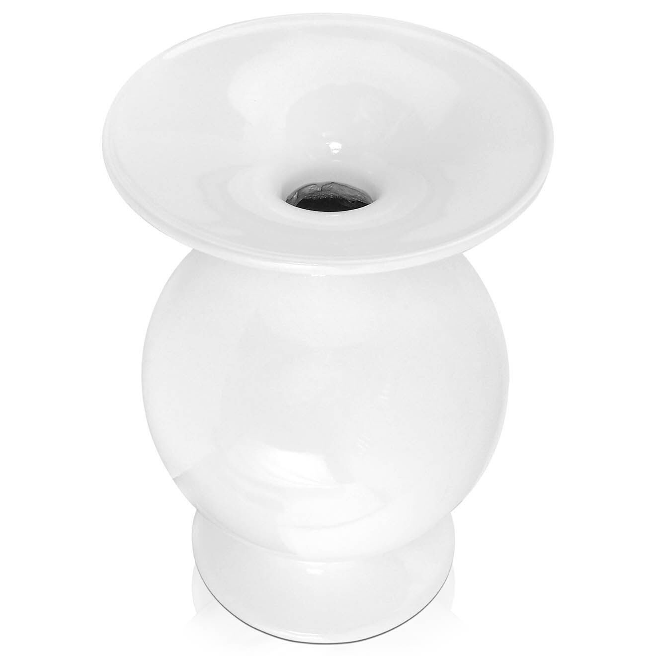 Arte dal Mondo Vase ventru blanc - 48x69 cm