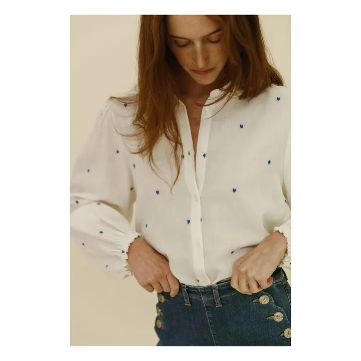 Emile et Ida Blouse Zobi Brodée - Collection Femme | Ecru