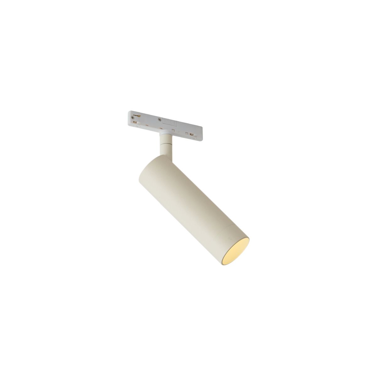 Moderne spot beige met wit voor railsysteem 1-fase GU10 35mm - Slimline Uzzy