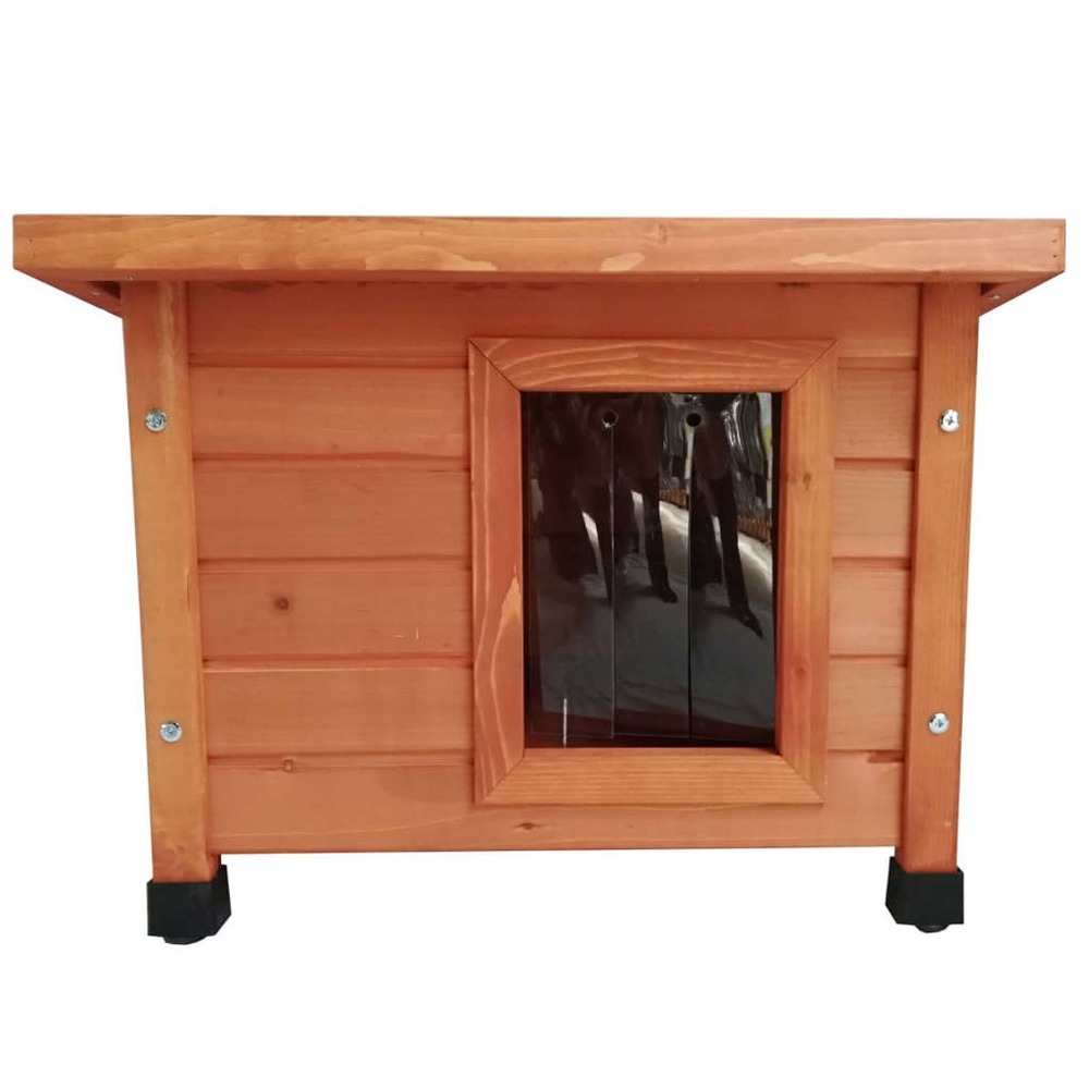 @pet maison d'extérieur pour chats 57x45x43 cm bois marron