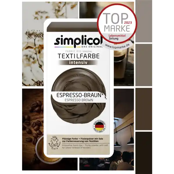 Textilfarbe intensiv Espresso-Braun