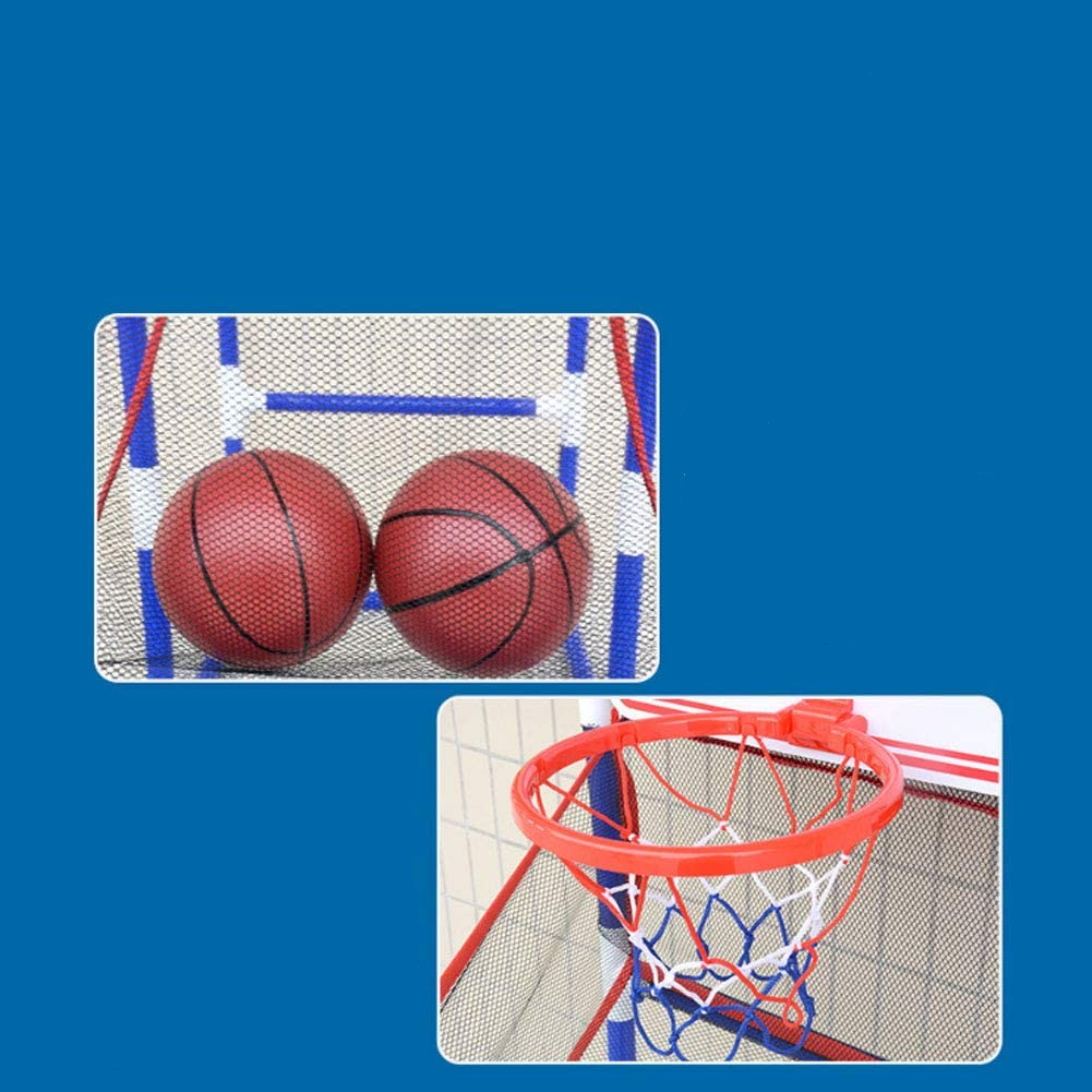 (140cm) Basketball Shoot Out Spiel für Kinder   2 Basketbälle - Blau / Rot
