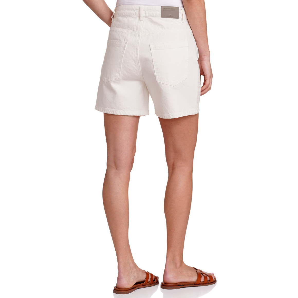 Jonas Nielsen Damen Shorts in Denim-Optik weiss