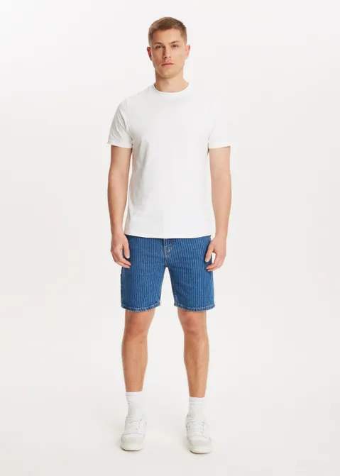 Gestreepte korte broek blauw (BLW.USM)