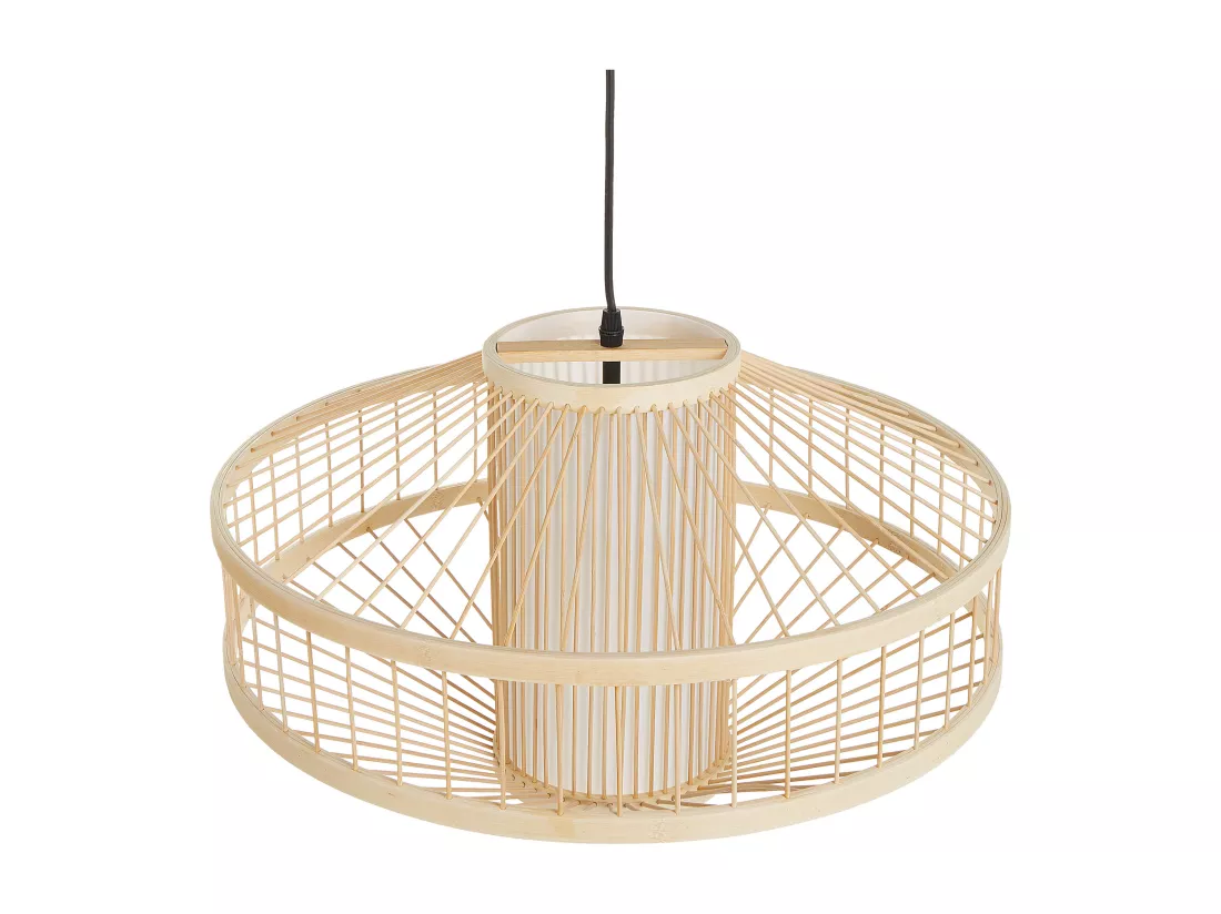 Lampe suspension KARAJ Bambou Naturel