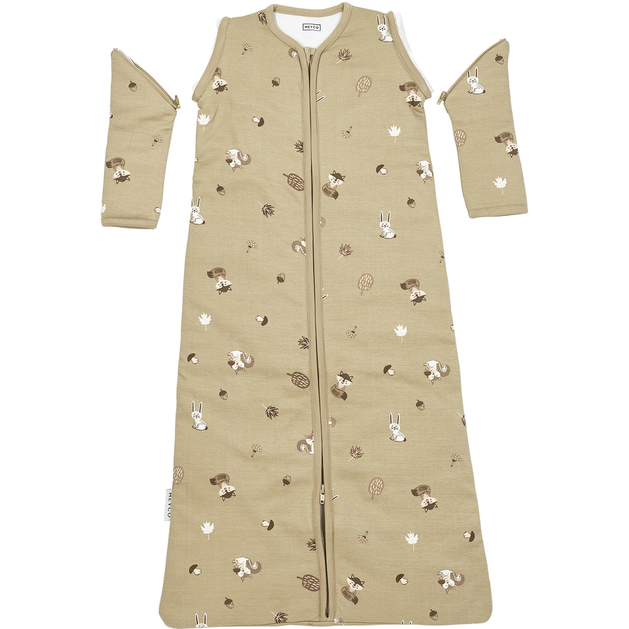 MEYCO Babyschlafsack Forest Animals Sand