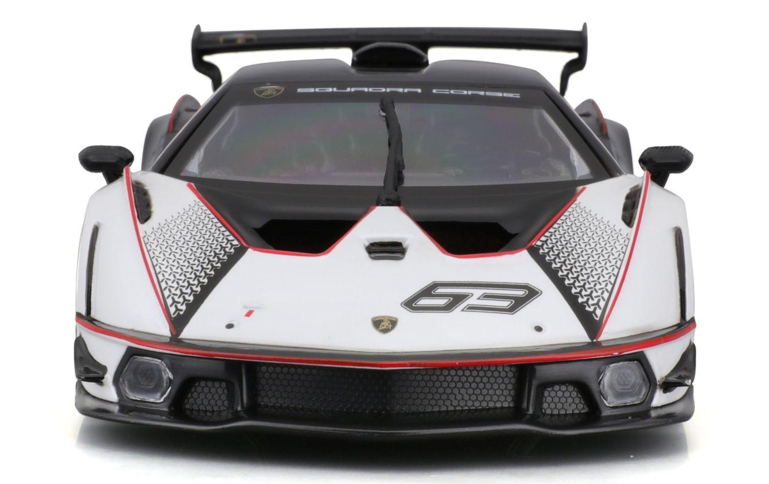 Race Lamborghini Essenza SCV12 Weiss 1:24Sammlermodell im Massstab 1:24
