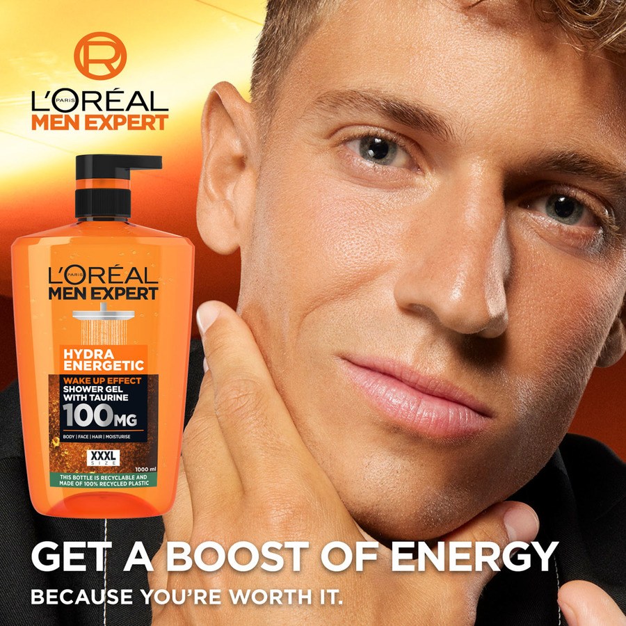 L'Oréal Paris Men Expert Hydra Energetic Shower Gel 1000ml
