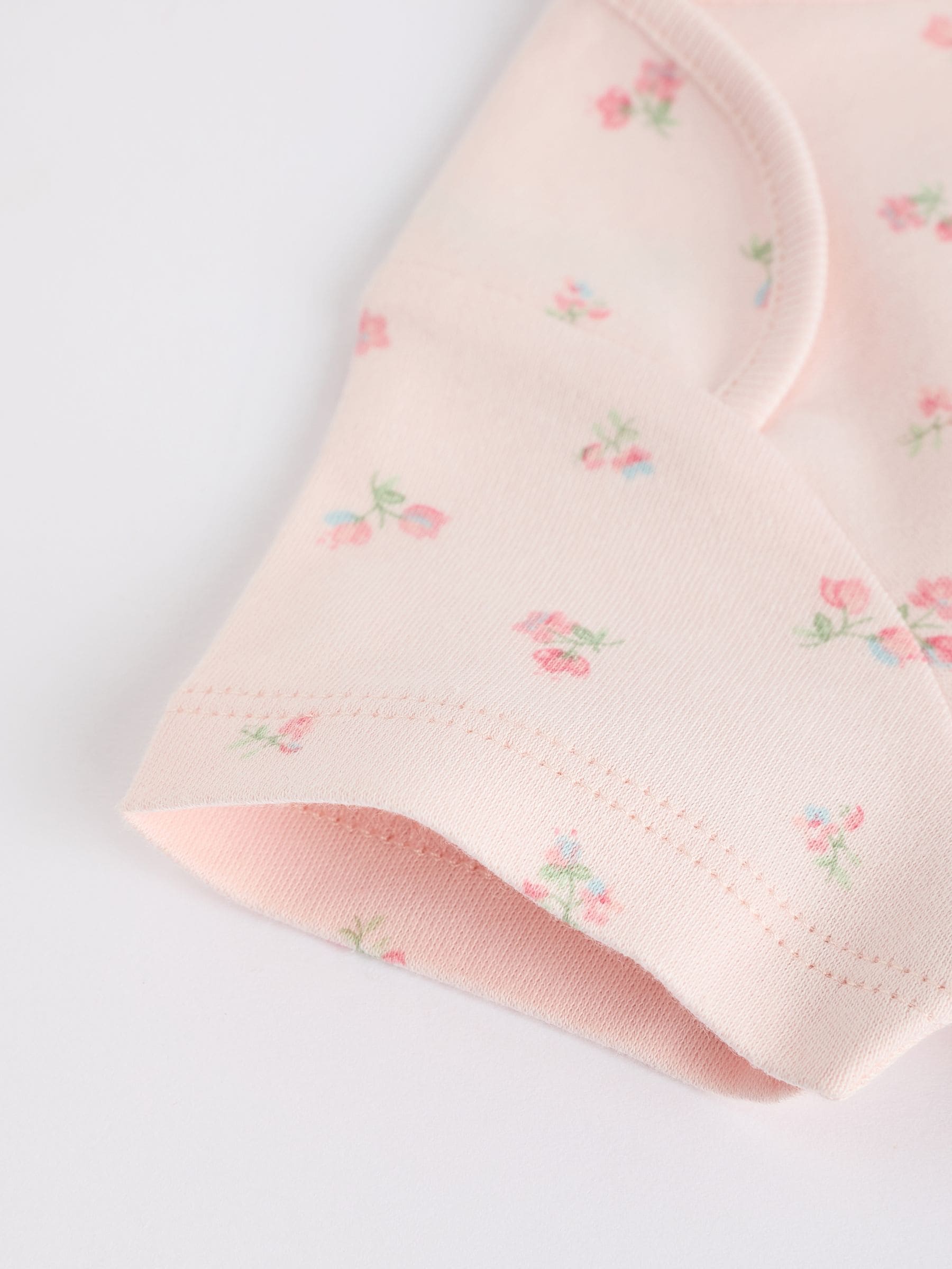 Roze met konijnen - Rompertjes met korte mouwen