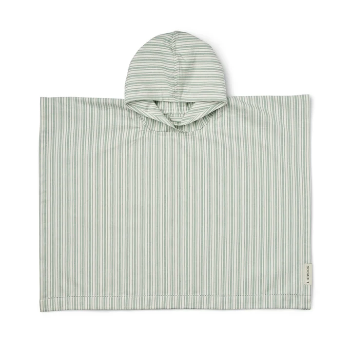 LIEWOOD - Roomie Badeponcho, 1 - 2 Jahre, gestreift, ice blue / creme de la creme