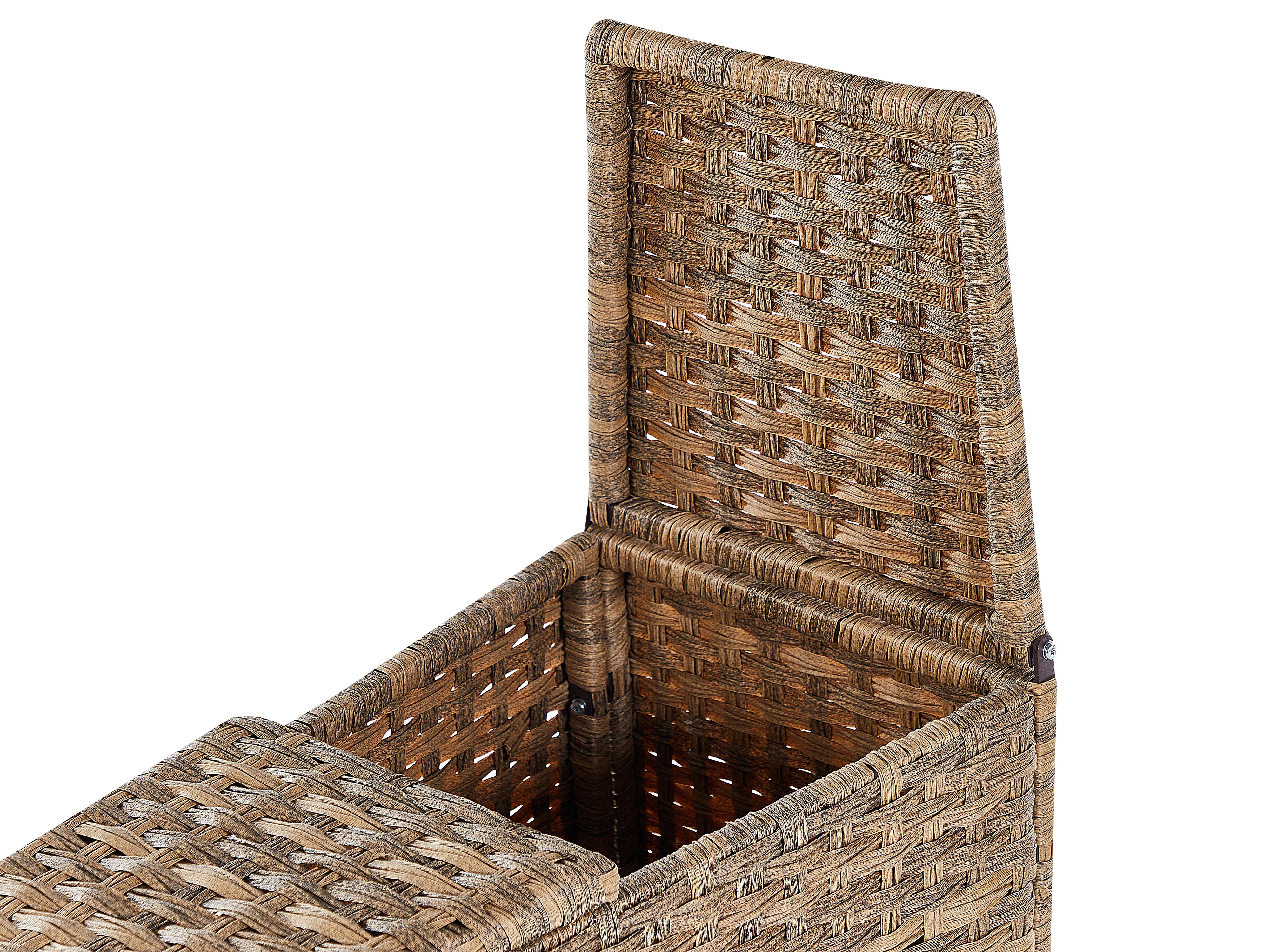 Loungeset met tafel 9-zits SEVERO PE rotan Goudbruin