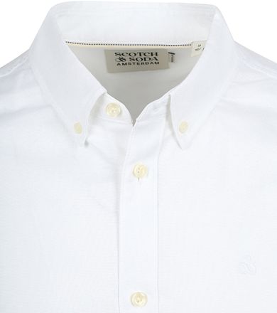 Scotch and Soda Core Oxford Overhemd Wit 179186-100 kopen