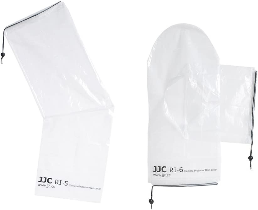(2er Pack) DSLR Digitalkamera Regenschutz Hülle für Canon / Nikon / Sony Kamera (Bis zu 45cm) - Transparent