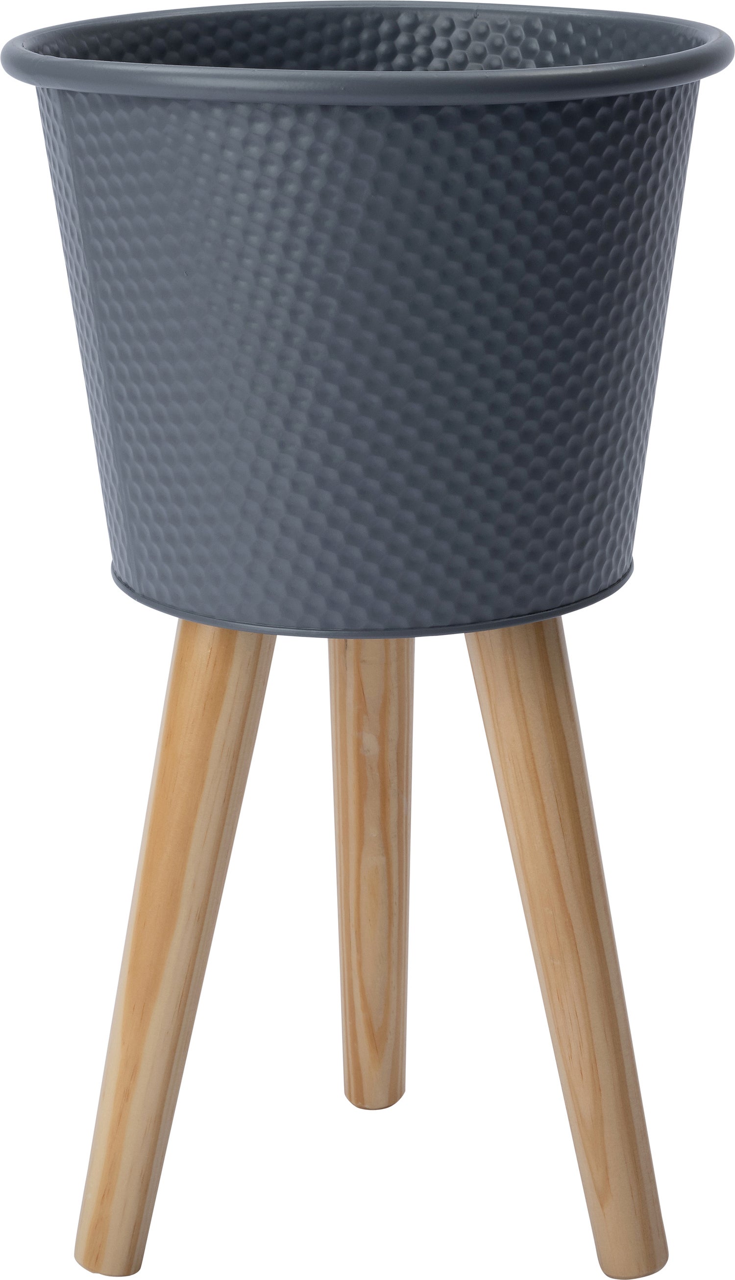 Intratuin bloempot op poten Semi grijs D 25 H 42,5 cm