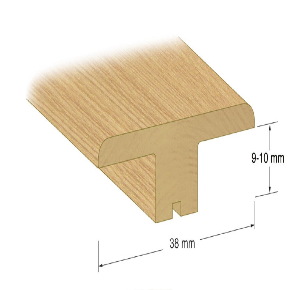 SKJØTELIST LUNDBERGS MASSIV EIK 1000X38X9-10MM