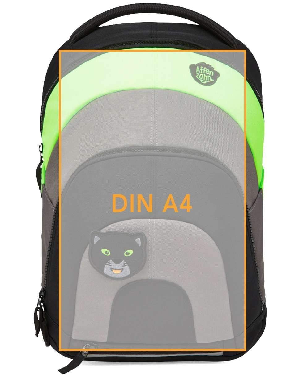 Kinderrucksack DAYDREAMER – PANTHER (36x26x13) in schwarz/grau