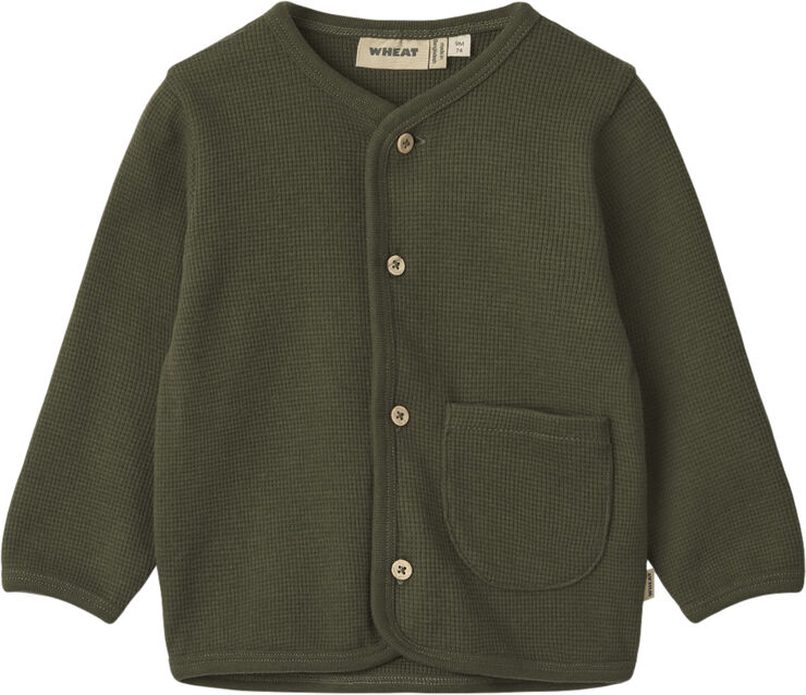 Wheat Sweat Cardigan Toto Pine needle