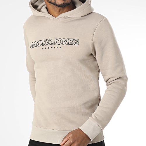 Sweat Capuche Jason Branding Beige