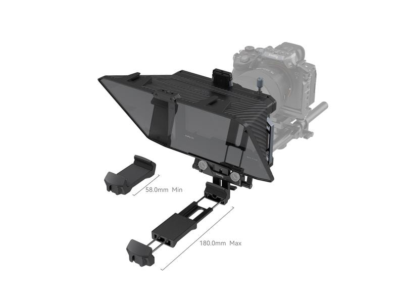 Smallrig Teleprompter Multifunktional Multifunktionaler Teleprompter für universelle spiegellose Objektive bis 95 mm, ein 15-mm-Schienenhalterungssystem und andere