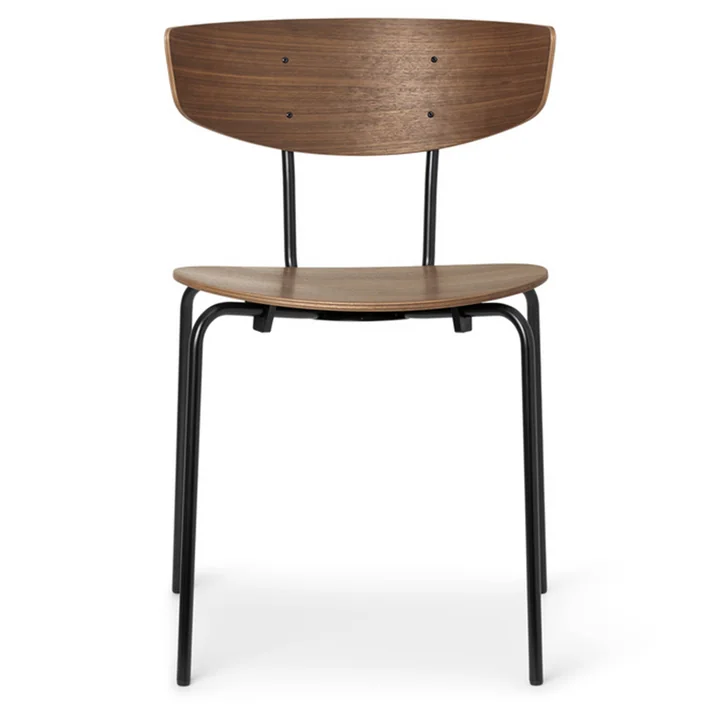 Ferm Living - Herman Stuhl, Walnuss / schwarz