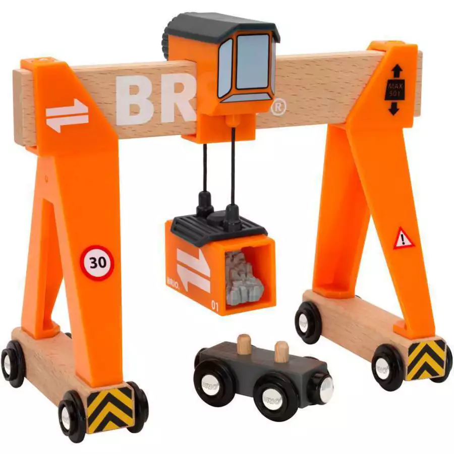 Brio Container-Verladekran bunt