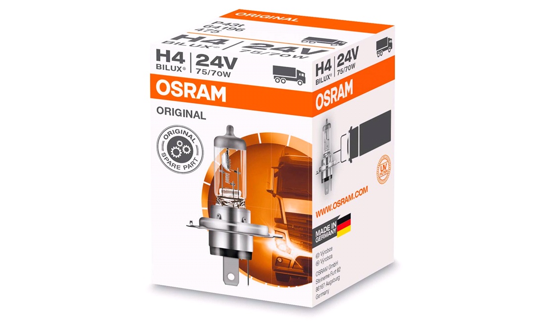 Pære H4 Original 24V - Osram