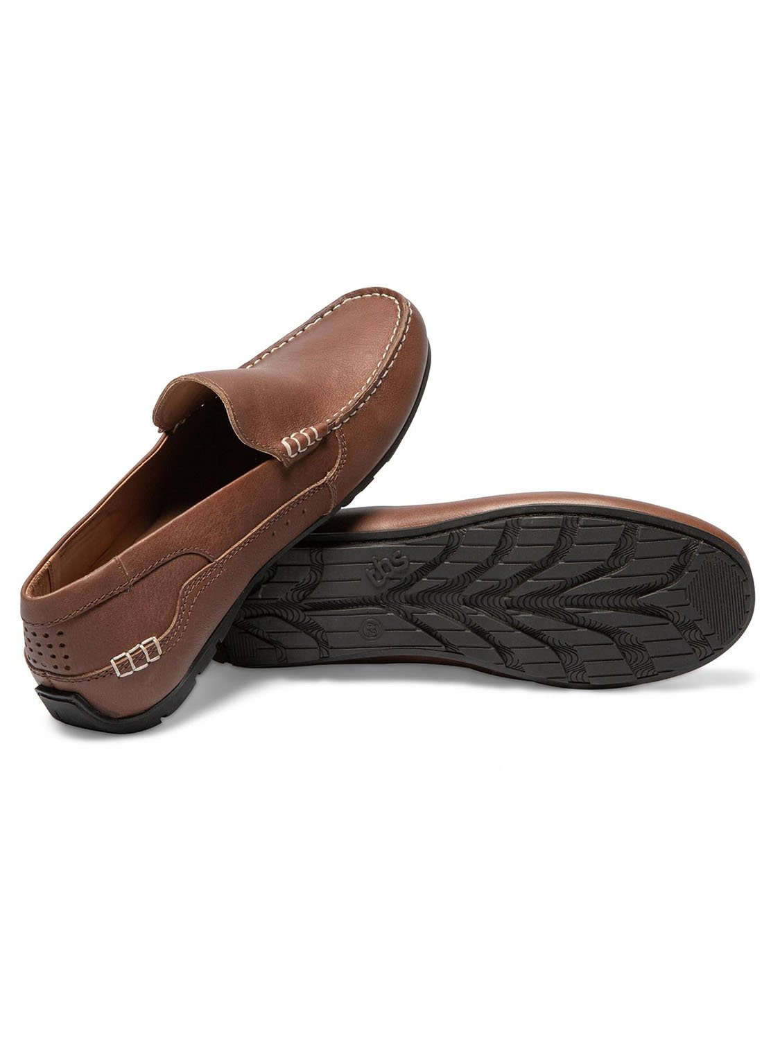Mocassins Homme En Cuir Marron