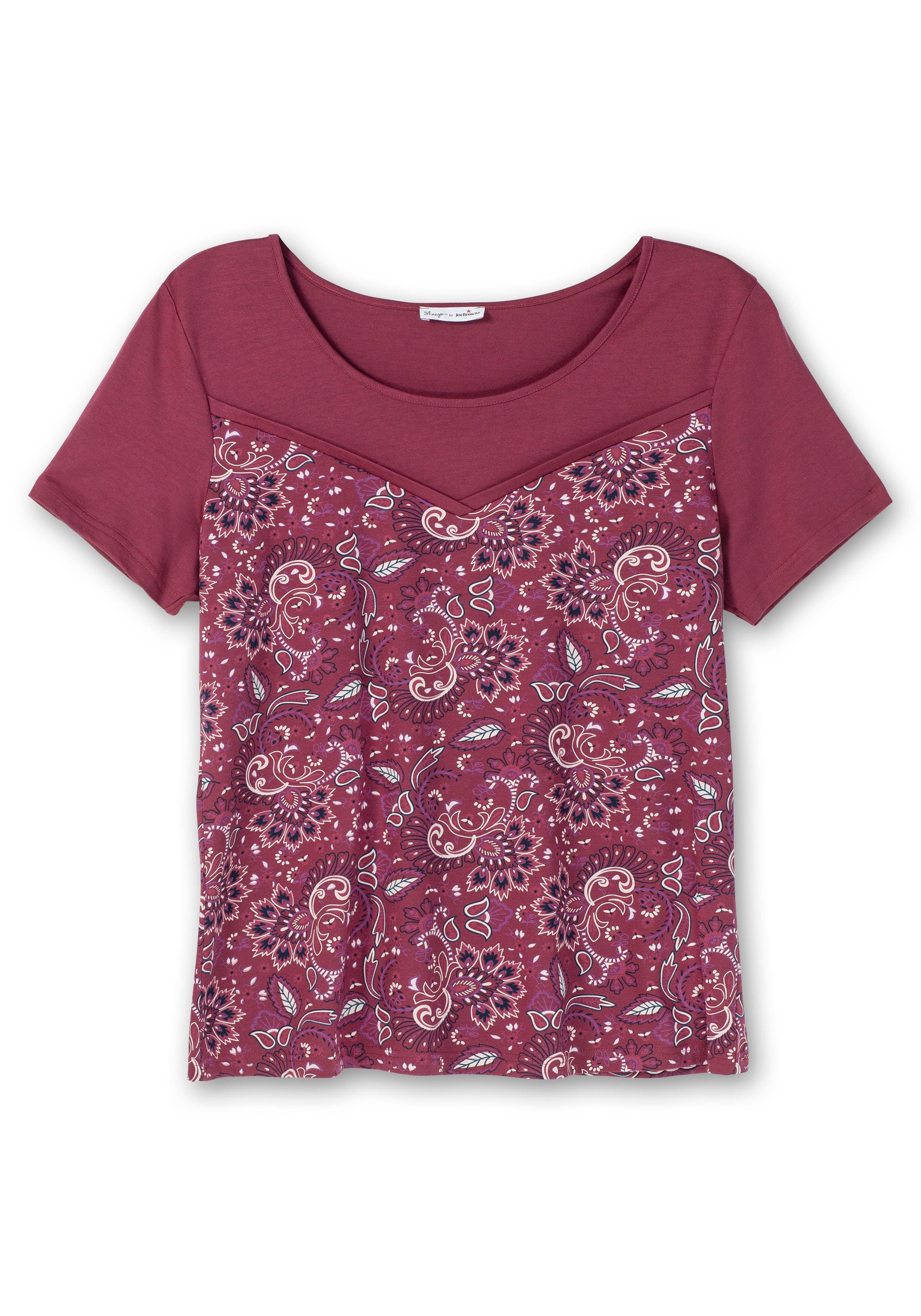 Kurzarmshirt aus Single-Jersey, mit Paisleymuster