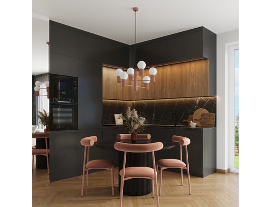 SOLLUX LIGHTING - Lustre halo 6 moka
