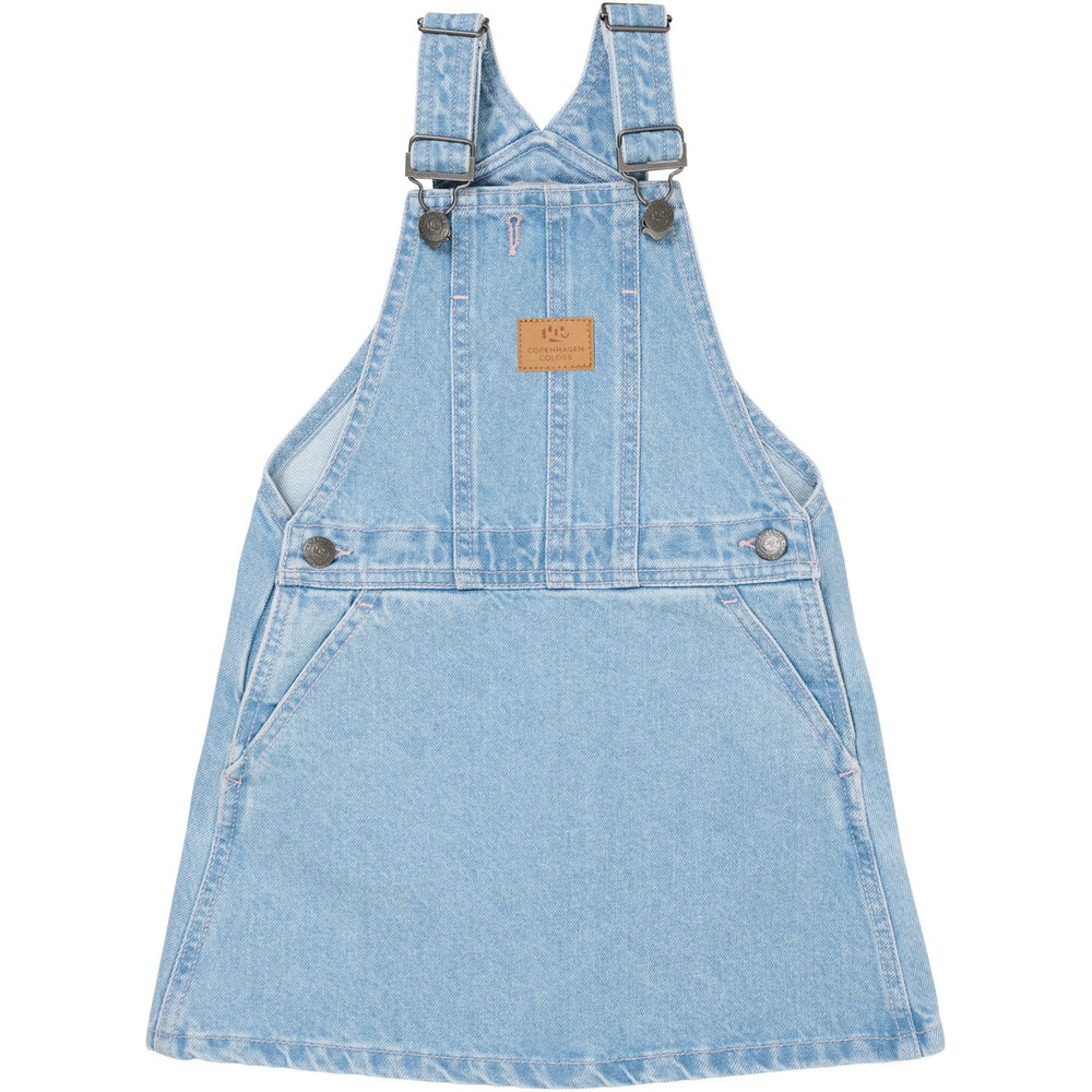 Køb COPENHAGEN COLORS Super Lt Blue Indigo Washed Organic Denim Spencer Kjole m. Hjerte