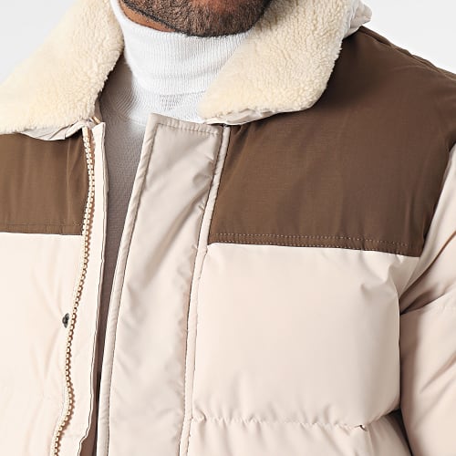 Doudoune Col Mouton Beige