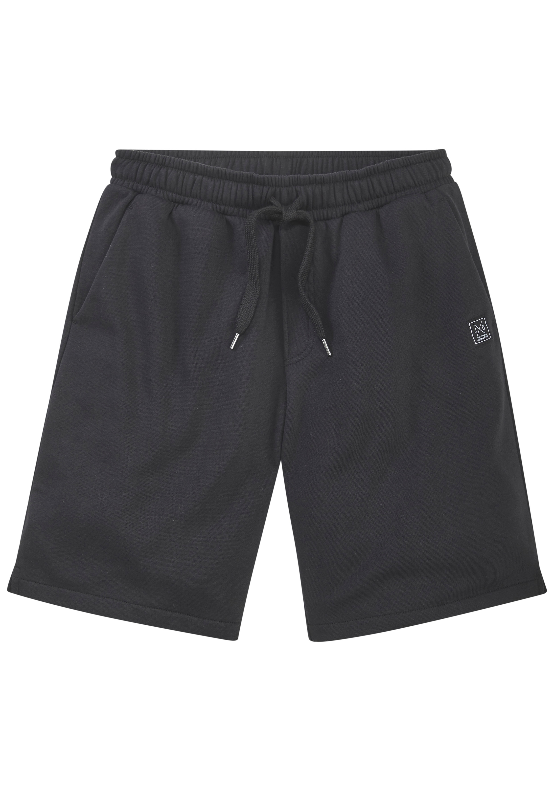 John Devin Sweatshorts »- kurze Hose aus innen angerauter Sweatware«  mit breiter Kordel und seitlichen Taschen