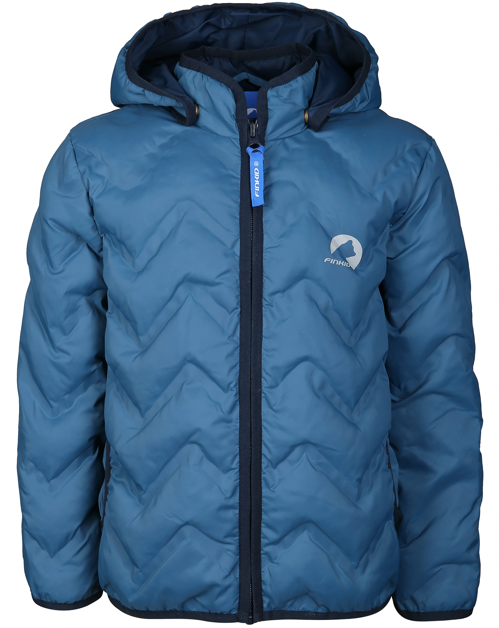 Steppjacke VANUKAS AIR mit Zipfelkapuze in real teal/navy