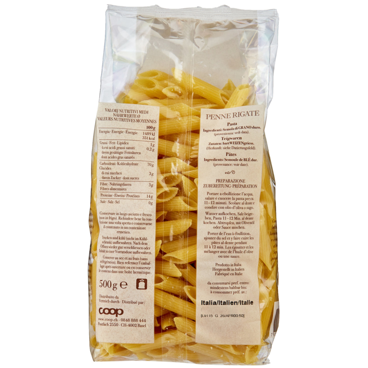 Sapori d'Italia Penne Rigate