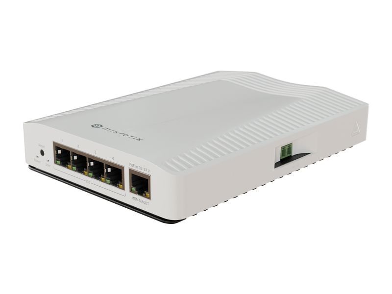 MikroTik Switch CRS304-4XG-IN 5 Port Kompakt, leistungsstark und bereit zur Vereinfachung Ihrer 10-Gigabit-Netzwerke mit 4x10G-Ethernet-Ports, die sofort einsatzbereit sind