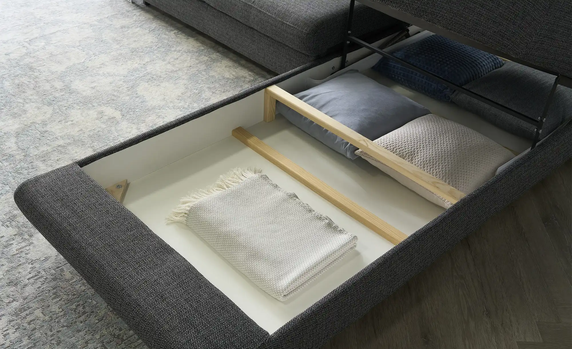 switch Ecksofa aus Flachgewebe Fabio