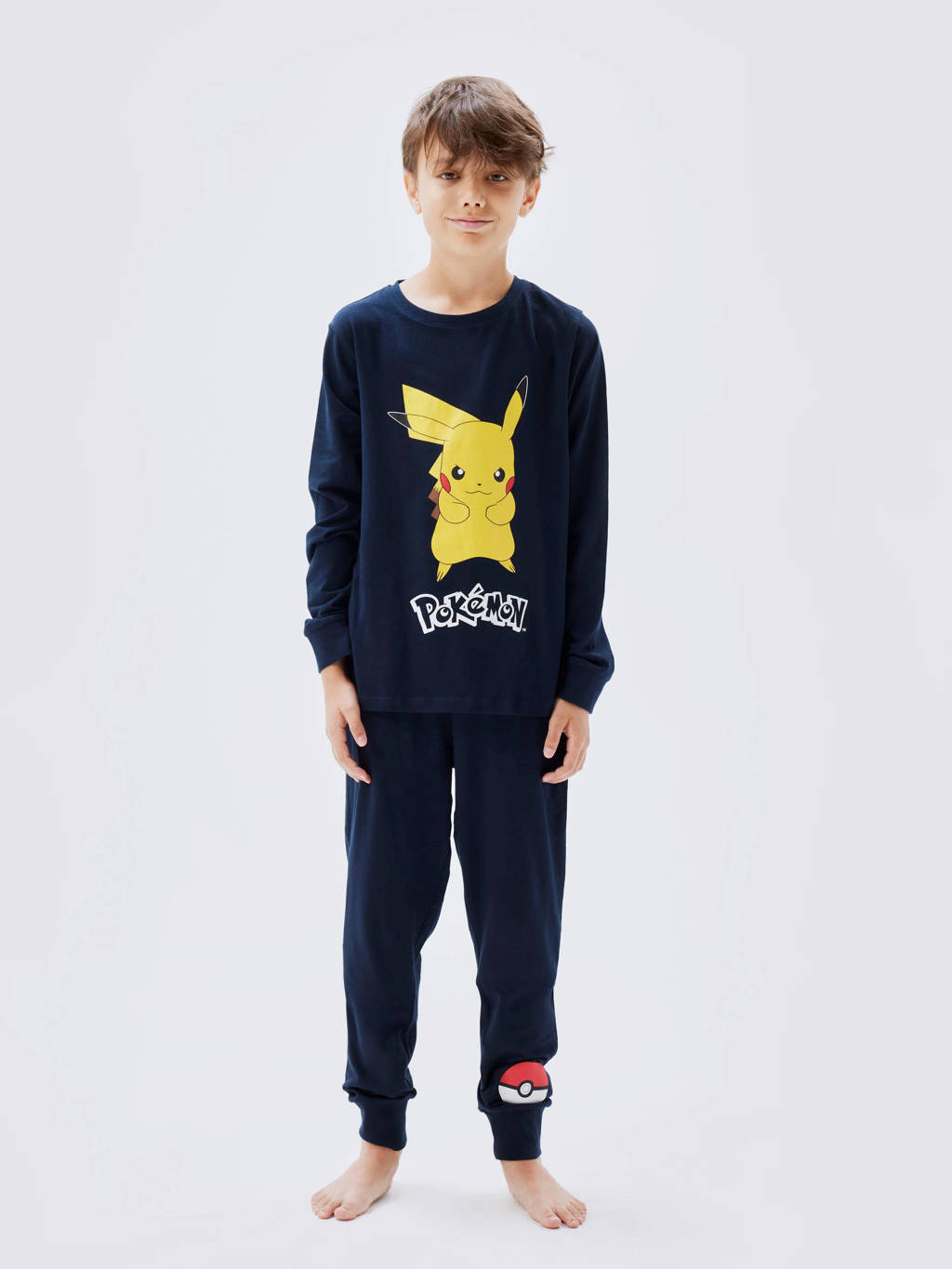 NAME IT Pokemon pyjama NKMNASH met printopdruk donkerblauw