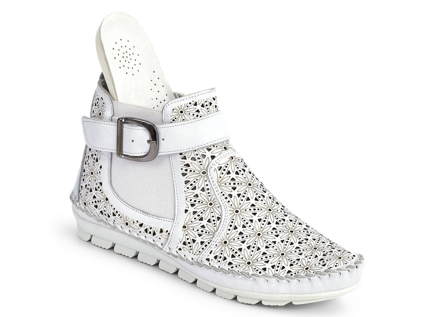Gemini, sommerliche Damen-Stiefeletten, Weite G, mit herausnehmbarem Fussbett