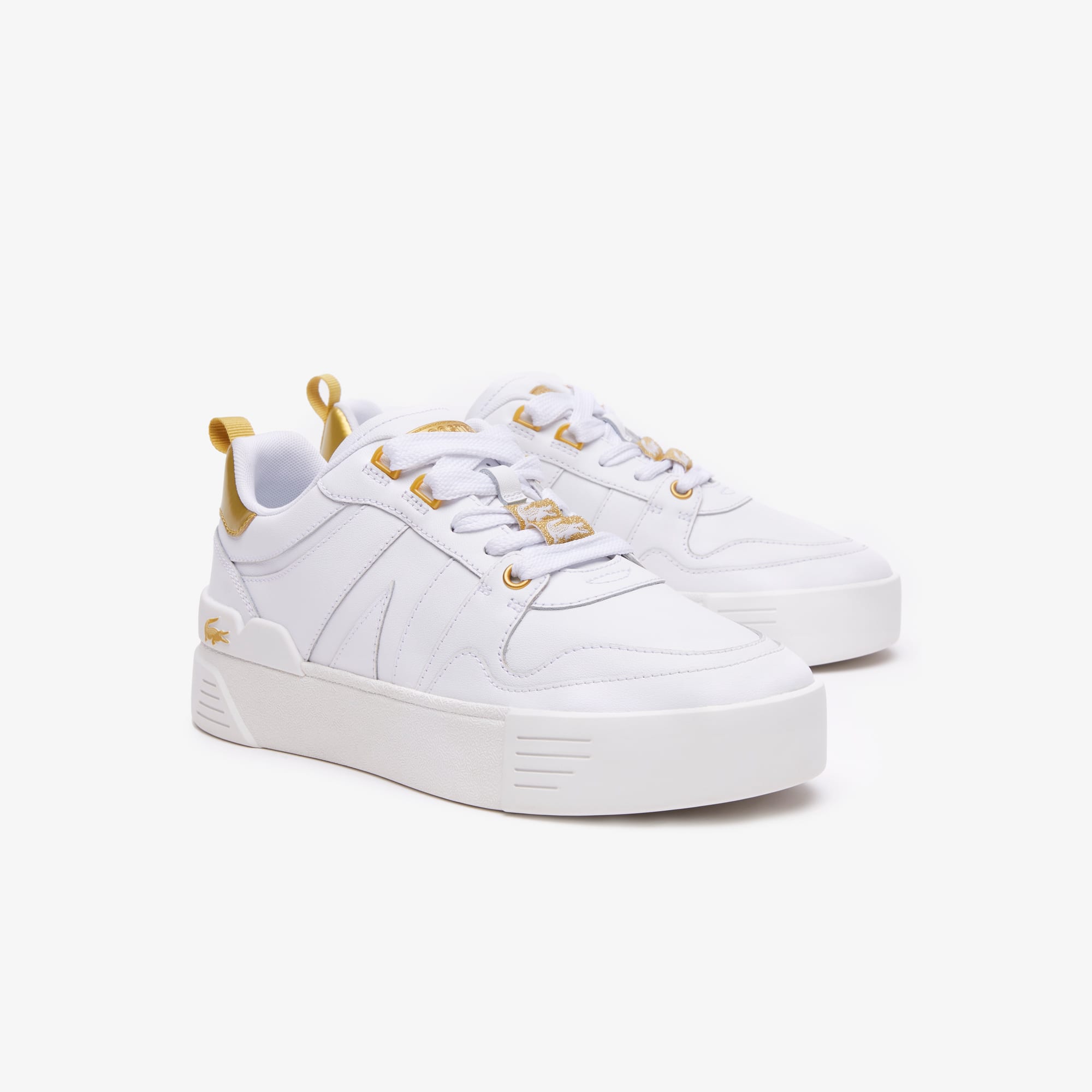 Sneakers L002 femme Lacoste en cuir Sneakers - Blanc - Lacoste - Femme