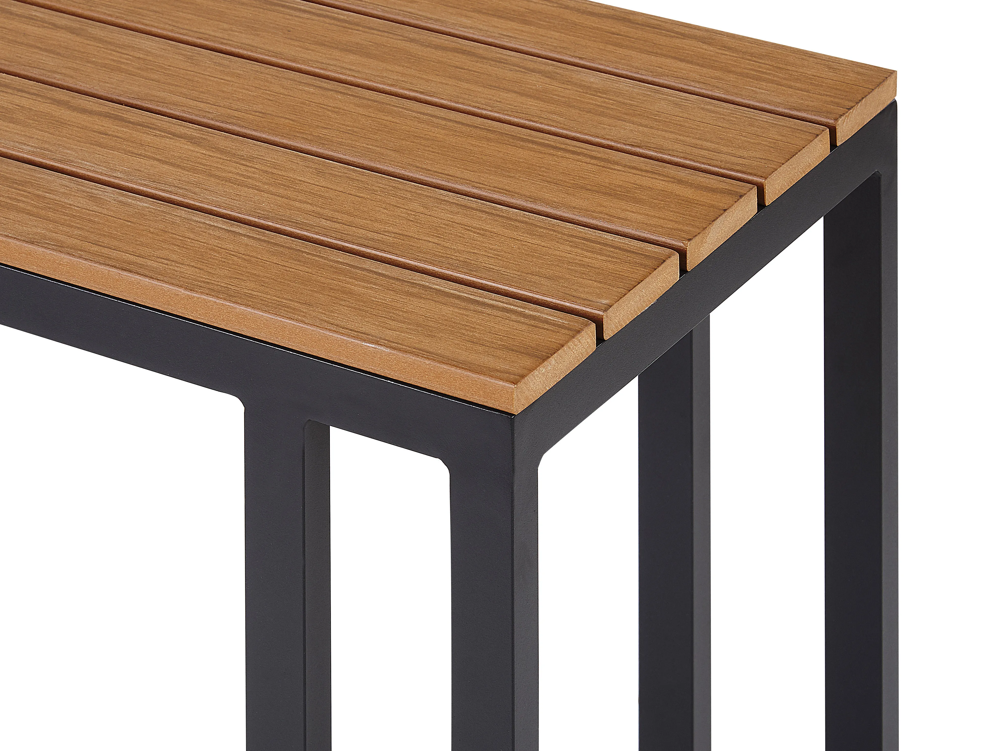 Tuin hoekloungeset met tafel 5-zits MESSINA linkszijdig Metaal Zwart