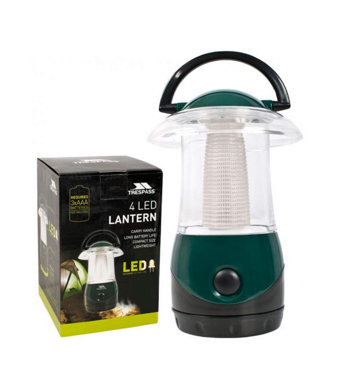 Trespass - Lanterne à 4 LED (Vert foncé) (Taille unique) - UTTP1033