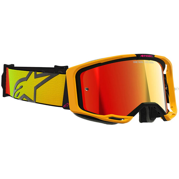 Alpinestars - Masque Vision 8 Corp Mirror Jaune / Rose / Rouge