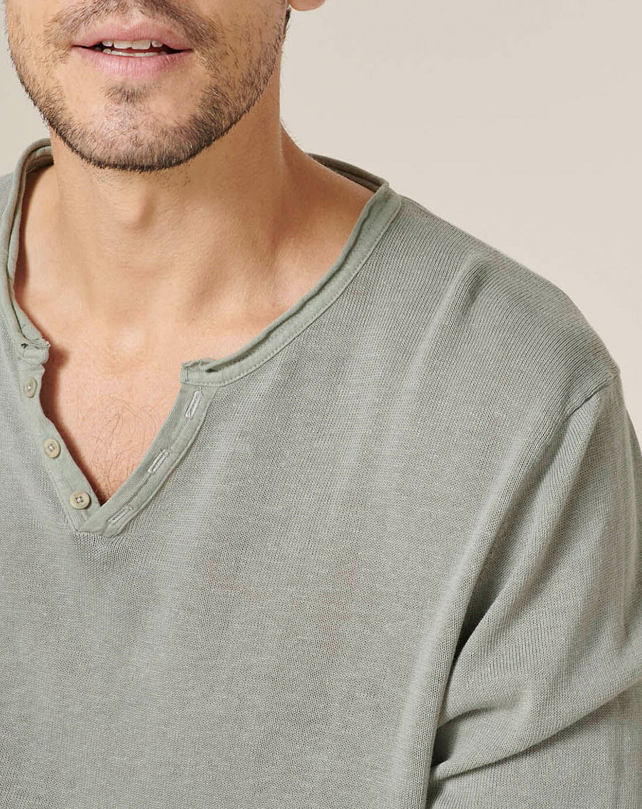 Harris Wilson Pull en Lin & Coton Mikael gris