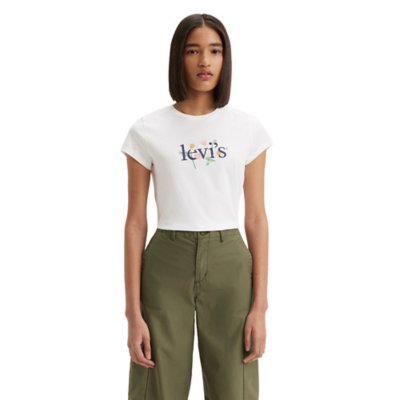 Tee-shirt à manches courtes femme Graphic Authentic Flowe LEVIS